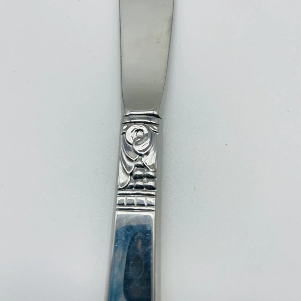 WM A Rogers Stainless Northland Pattern Dinner Knives Set of 6